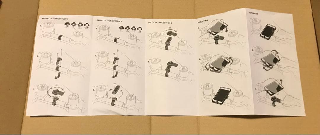 クアッドロック バイブレーショウダンバー&ハンドルバーマウントセット　美品