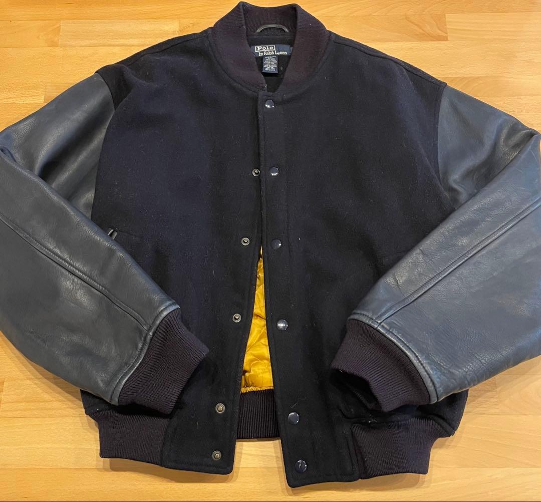 【希少】ラルフローレン無地スタジャン　Mサイズ