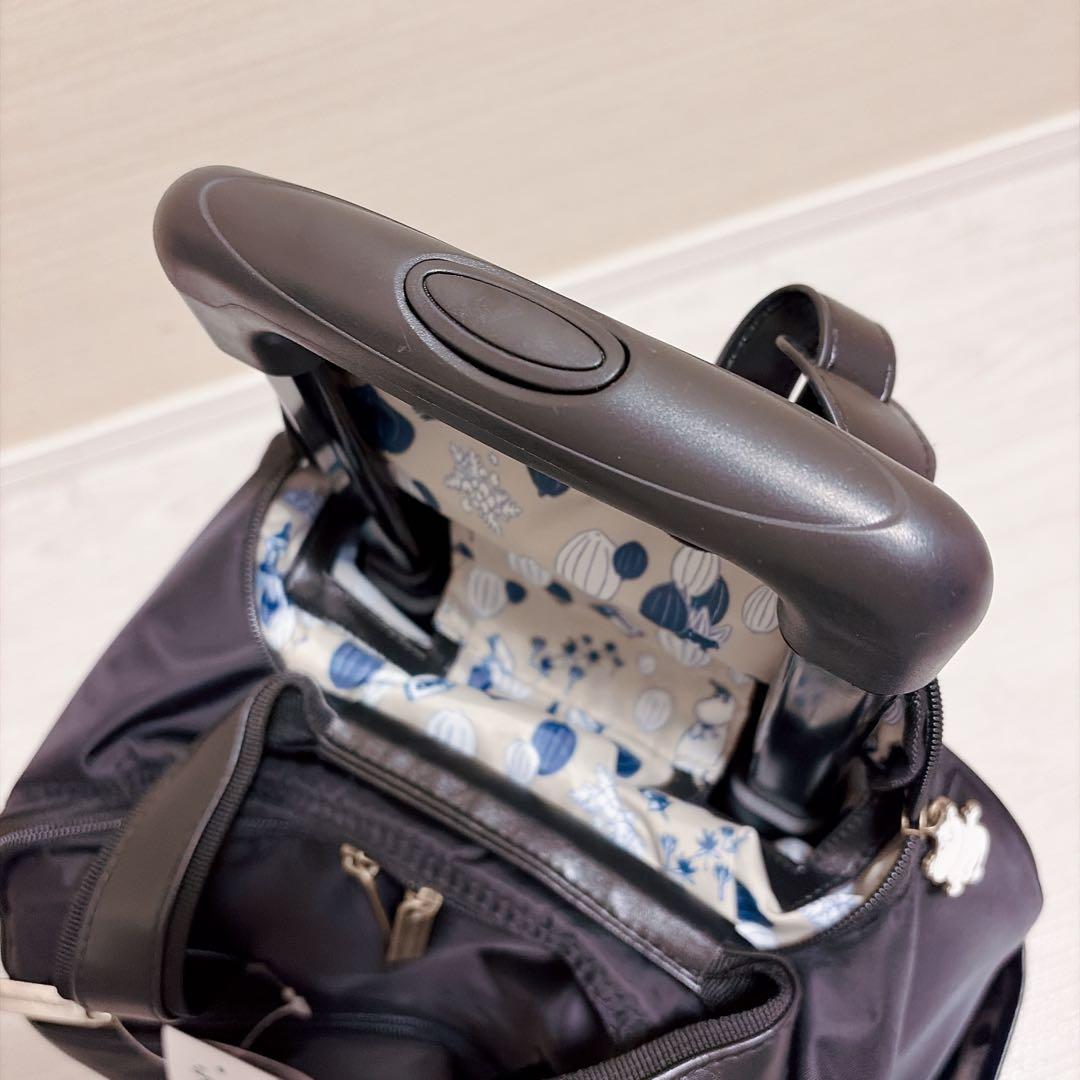 siffler シフレ ソフトキャリー ムーミン リトルミイ ブラック 約23L