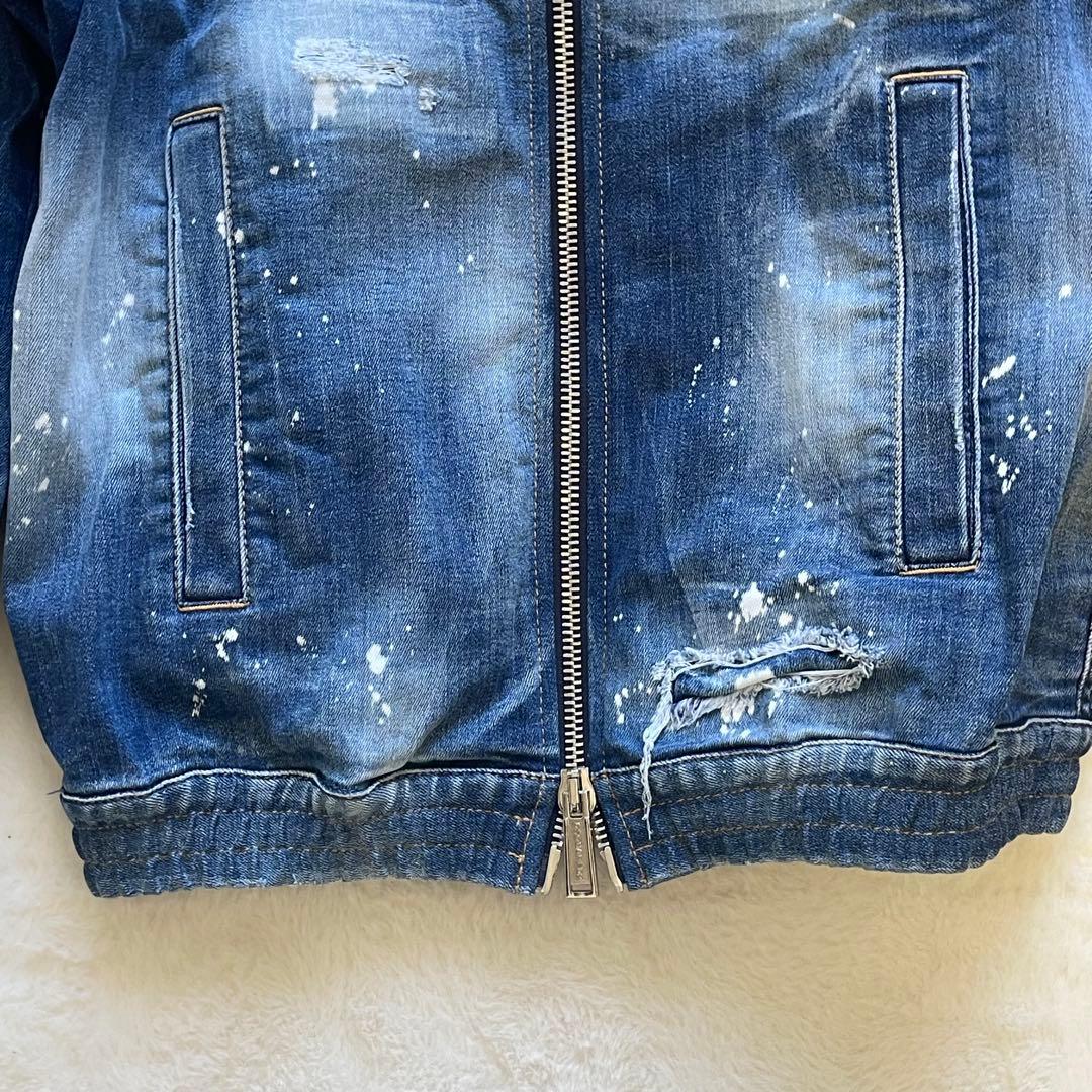 定価12万 22SS新作 DSQUARED2 デニムジャケット ペイント
