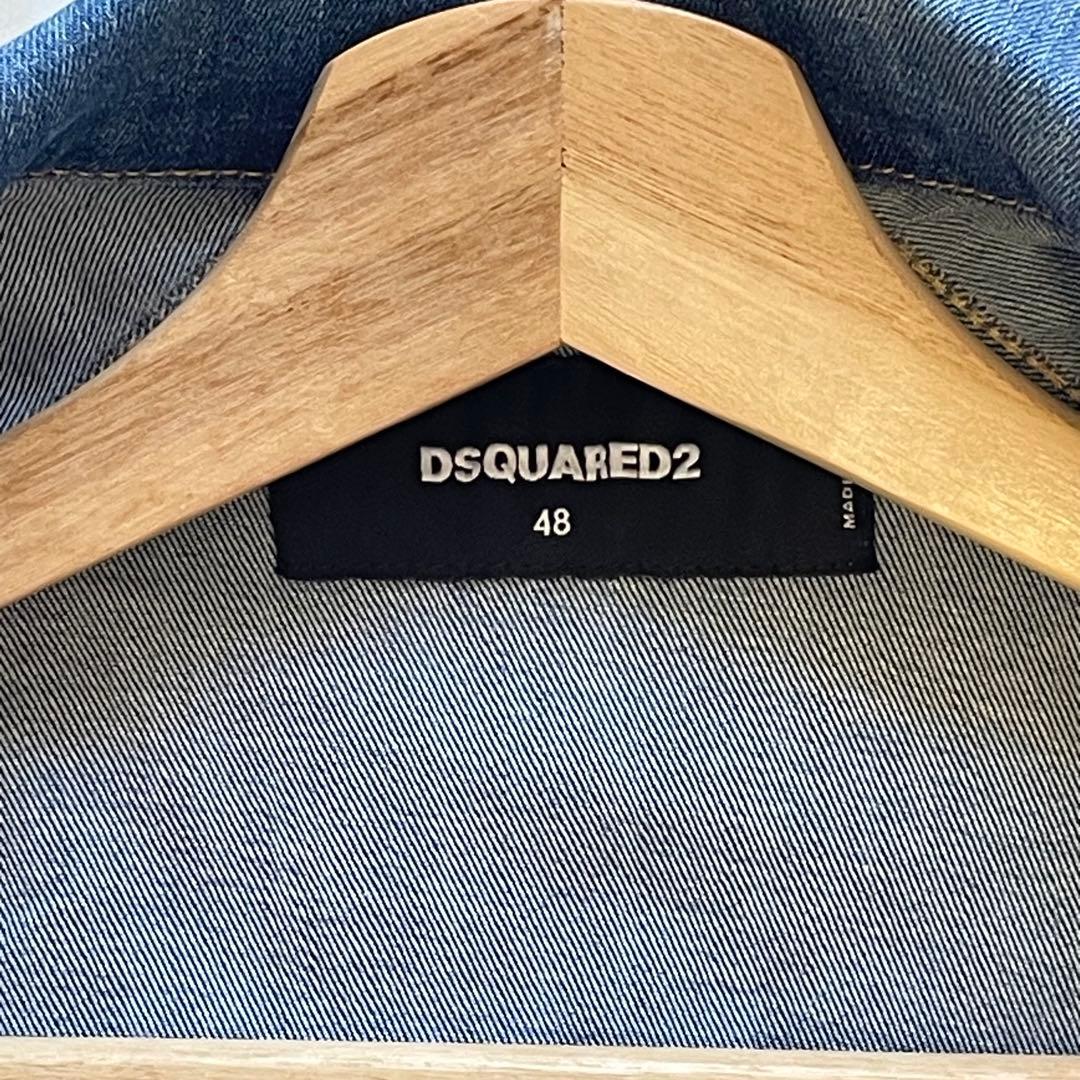 定価12万 22SS新作 DSQUARED2 デニムジャケット ペイント
