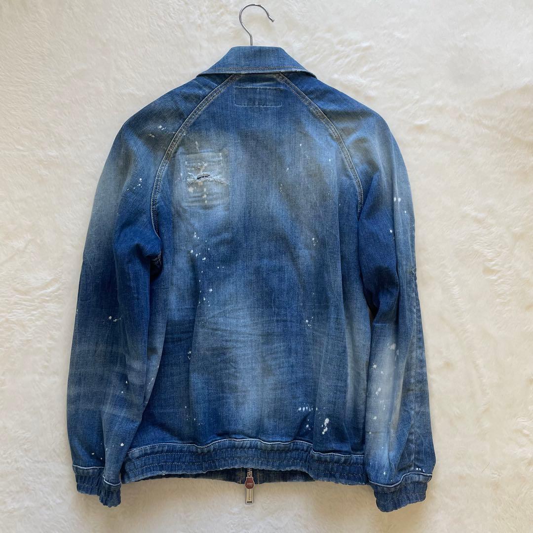 定価12万 22SS新作 DSQUARED2 デニムジャケット ペイント