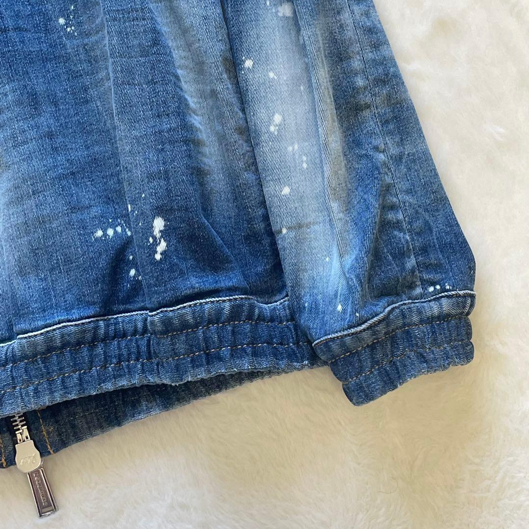 定価12万 22SS新作 DSQUARED2 デニムジャケット ペイント