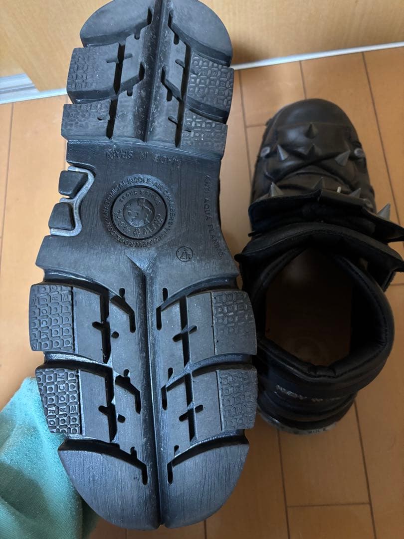 古*！様 NEW ROCK REALLION ブラック スタッズブーツ