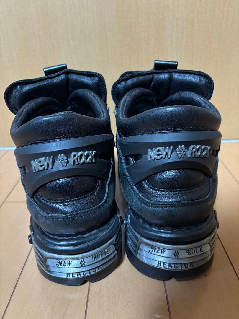 古*！様 NEW ROCK REALLION ブラック スタッズブーツ