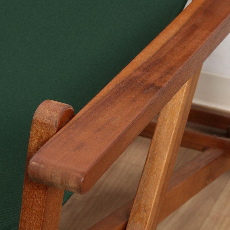 折りたたみ式デッキチェア グリーン [5022]