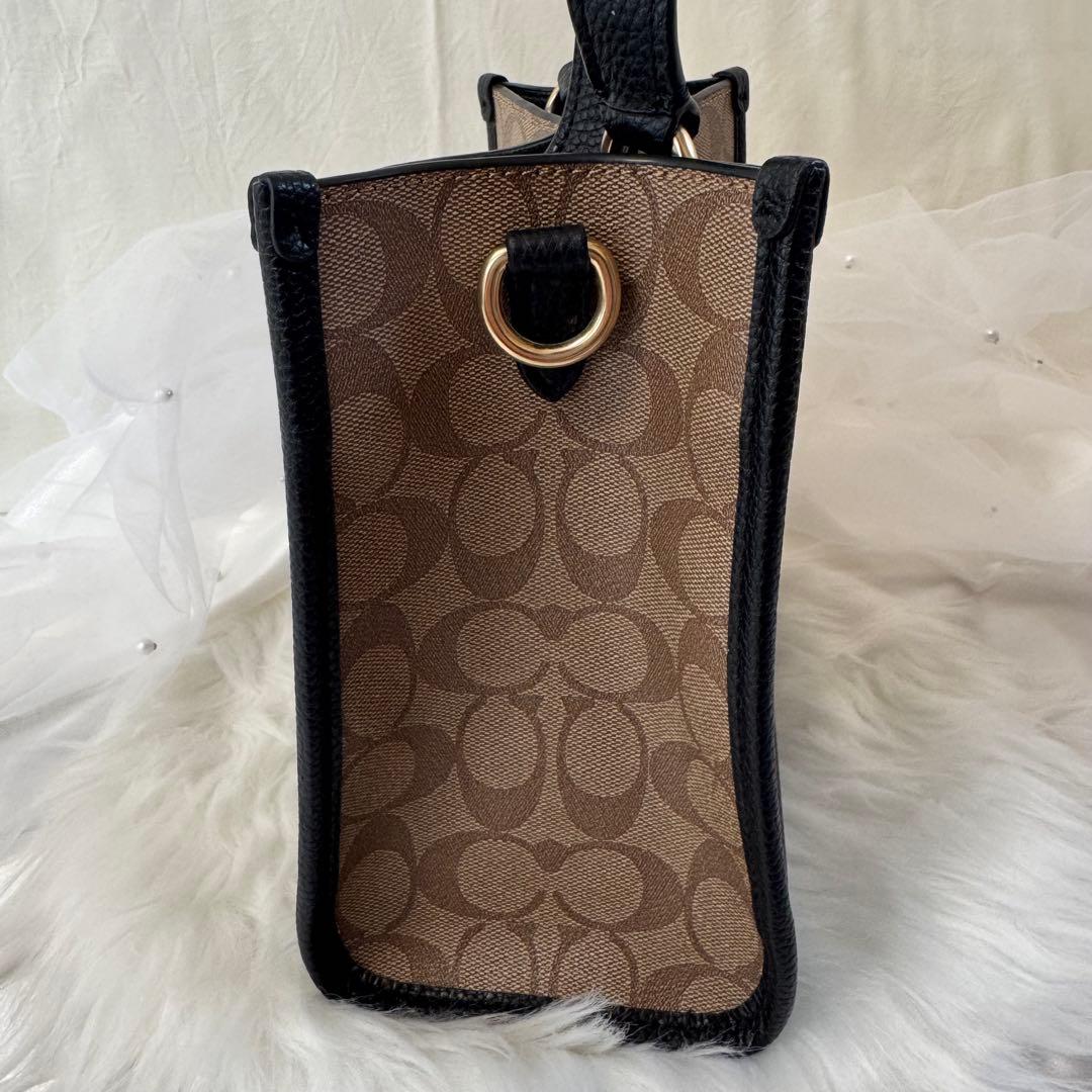COACH コーチ　シグネチャーデンプシー トート 22 レザー　ショルダー