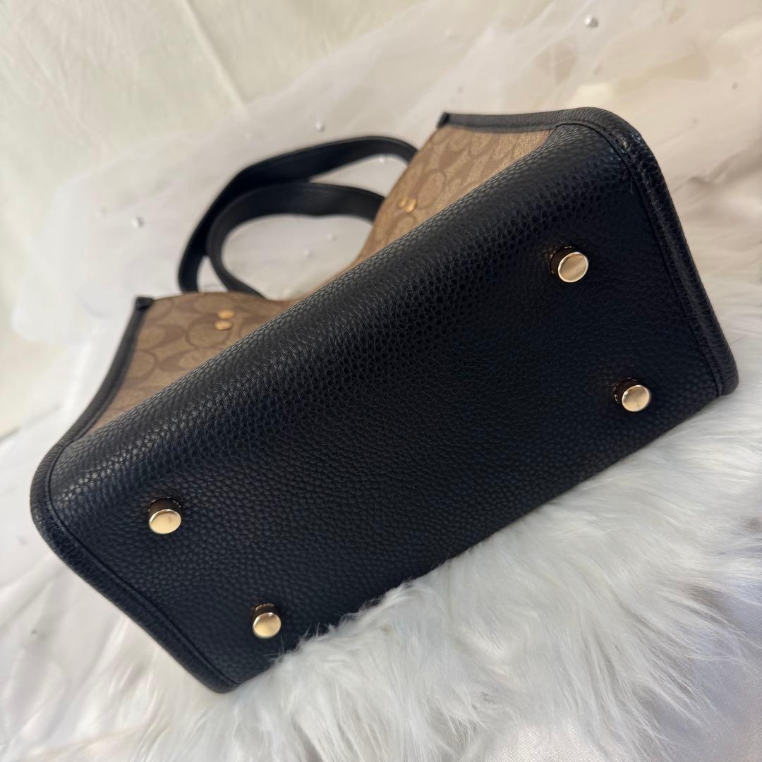COACH コーチ　シグネチャーデンプシー トート 22 レザー　ショルダー