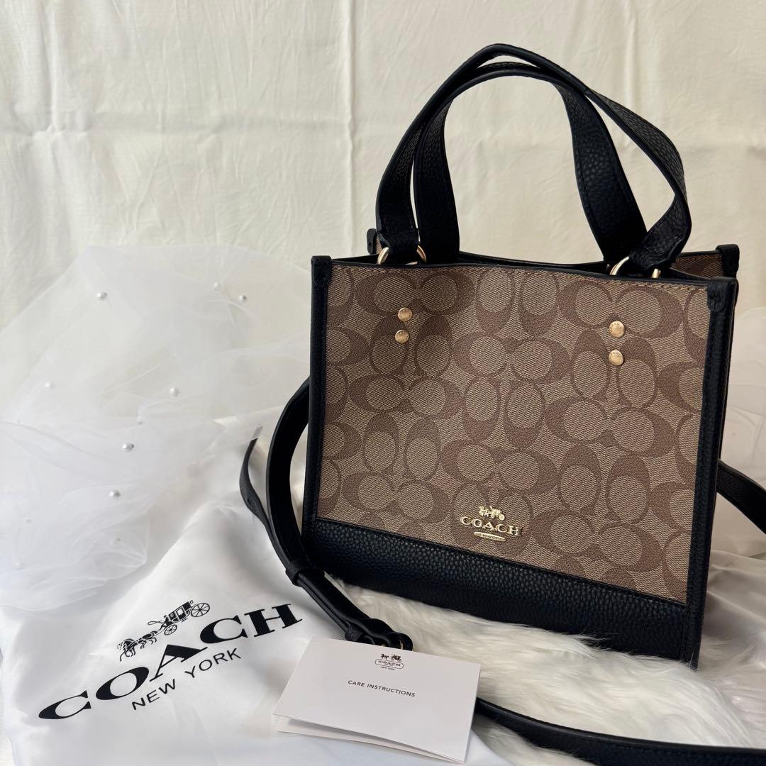 COACH コーチ　シグネチャーデンプシー トート 22 レザー　ショルダー