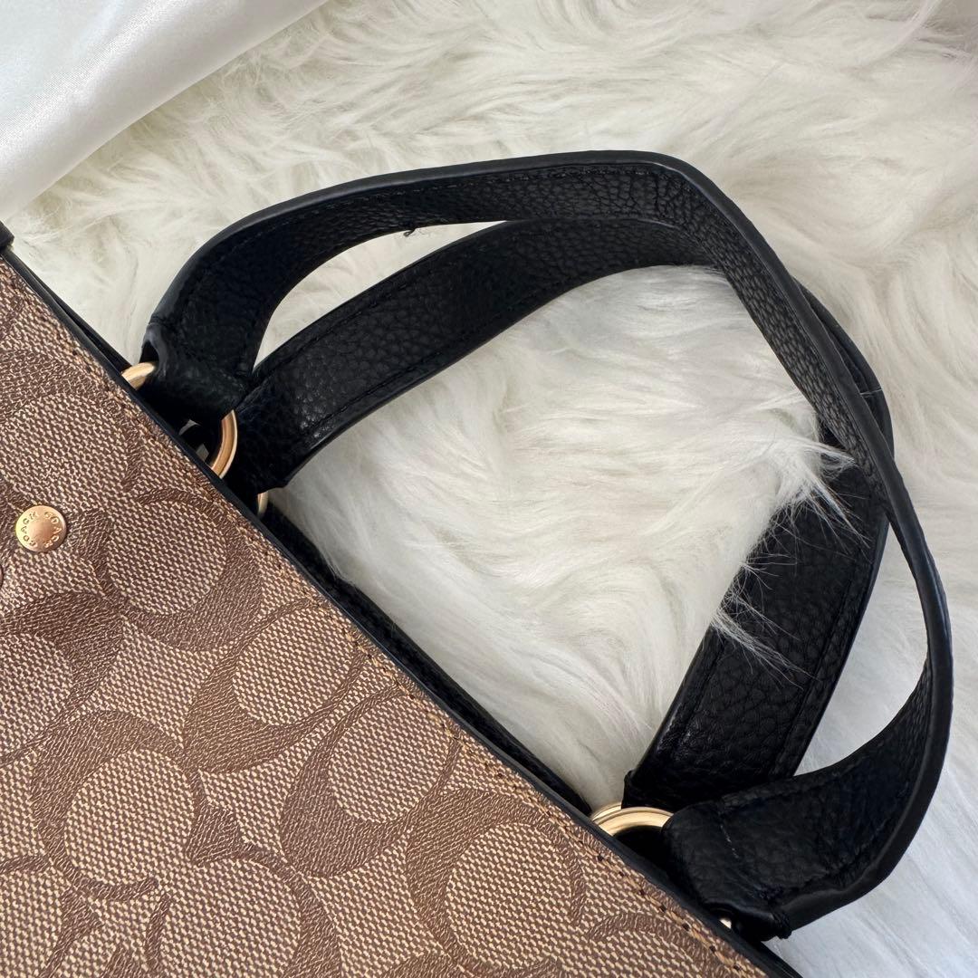 COACH コーチ　シグネチャーデンプシー トート 22 レザー　ショルダー