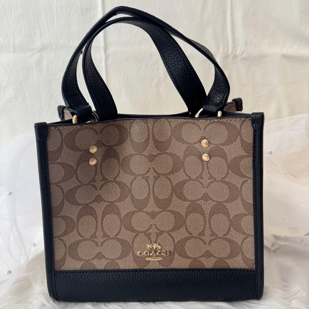 COACH コーチ　シグネチャーデンプシー トート 22 レザー　ショルダー