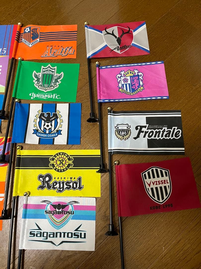 Jリーグ　サッカー　ミニフラッグセット