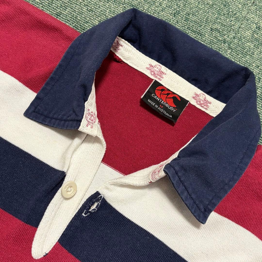 カンタベリー　クイーンズランド　ラガーシャツ　Mサイズ