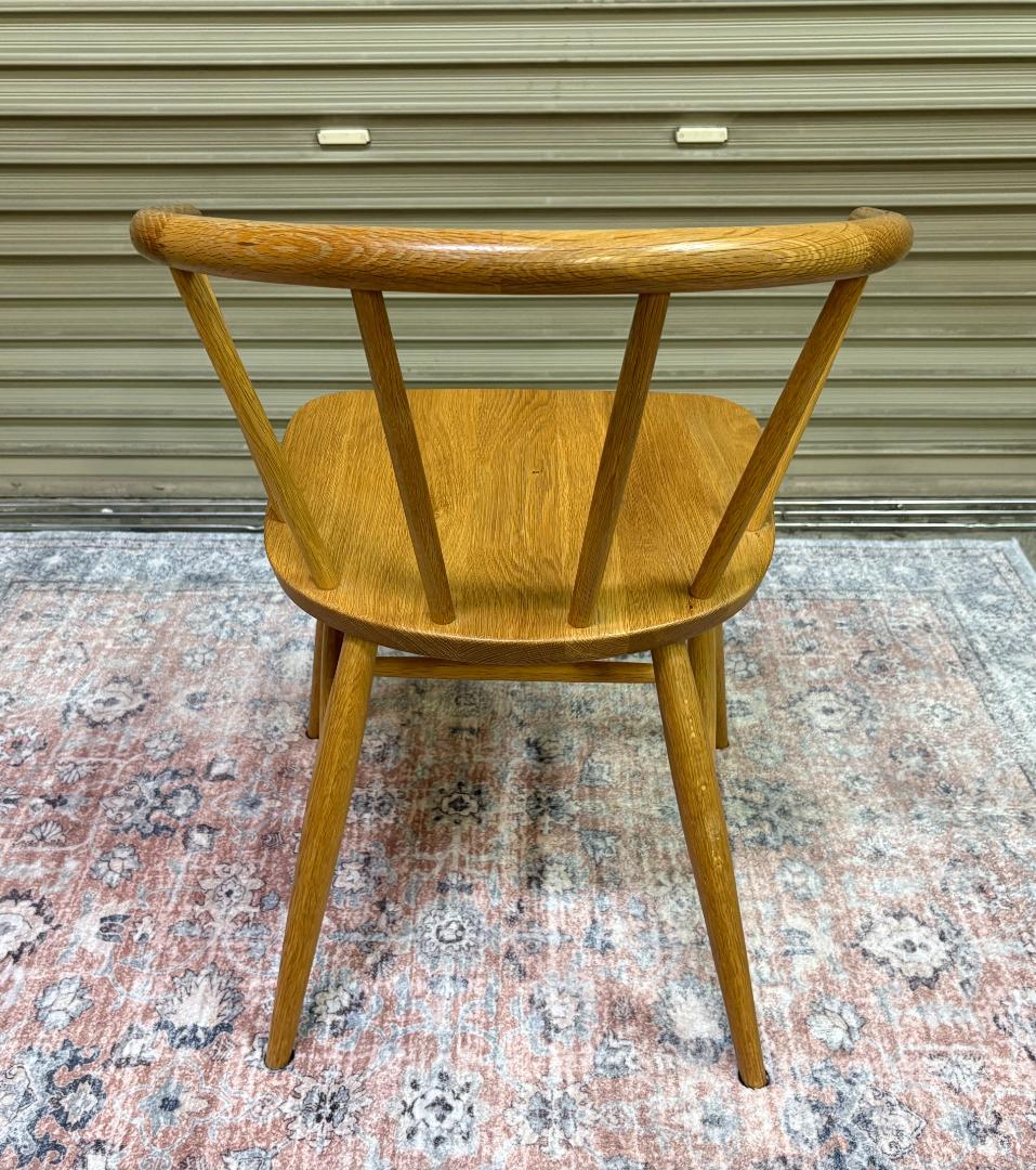 無印良品 オーク材アームチェア・丸脚 美品