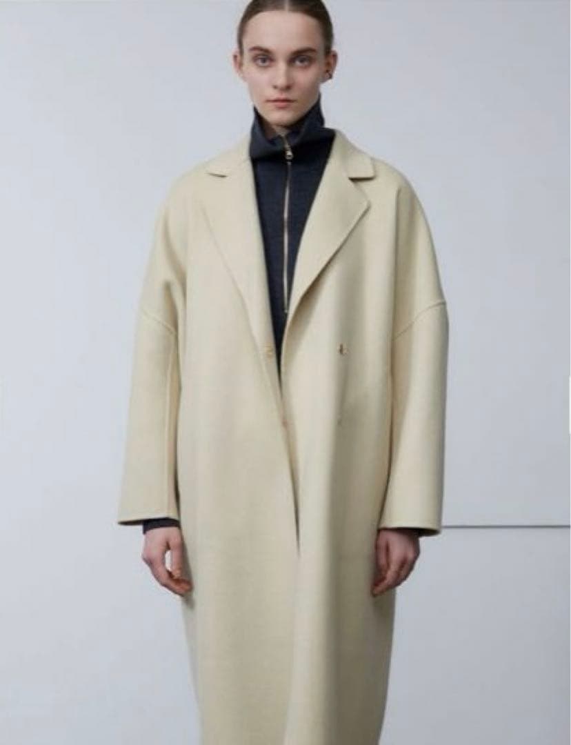 ★新品タグあり★Beige.オーバーサイズチェスターコート Maizeベイジ