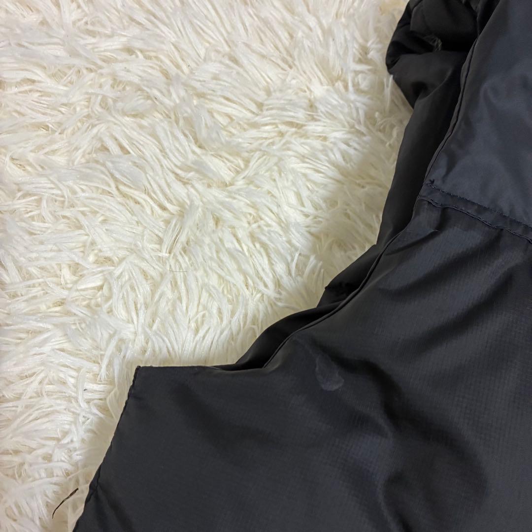 【美品】ザノースフェイス ヌプシ ダウンベスト バックセンターロゴ BK L