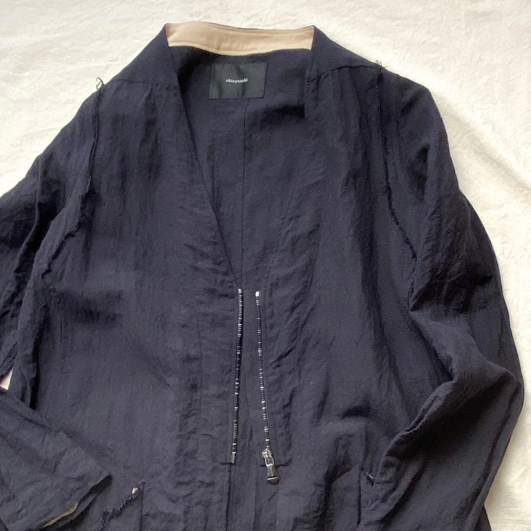 シンヤセキ　SHINYA SEKI コート　カーディガン　リネン　ウール