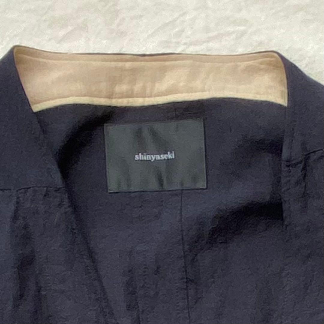 シンヤセキ　SHINYA SEKI コート　カーディガン　リネン　ウール