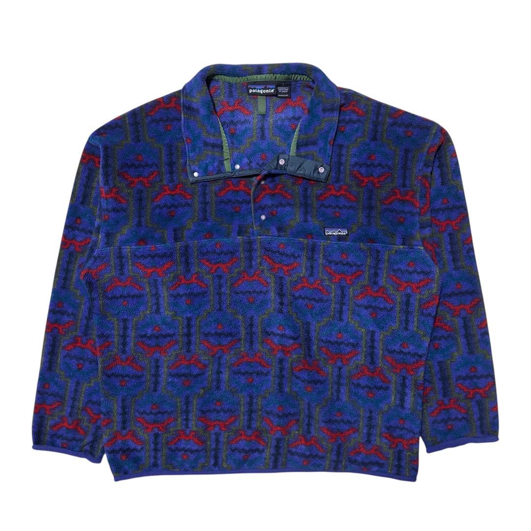 レア 雪なし 90s patagonia パタゴニア 総柄 スナップT 木村拓哉