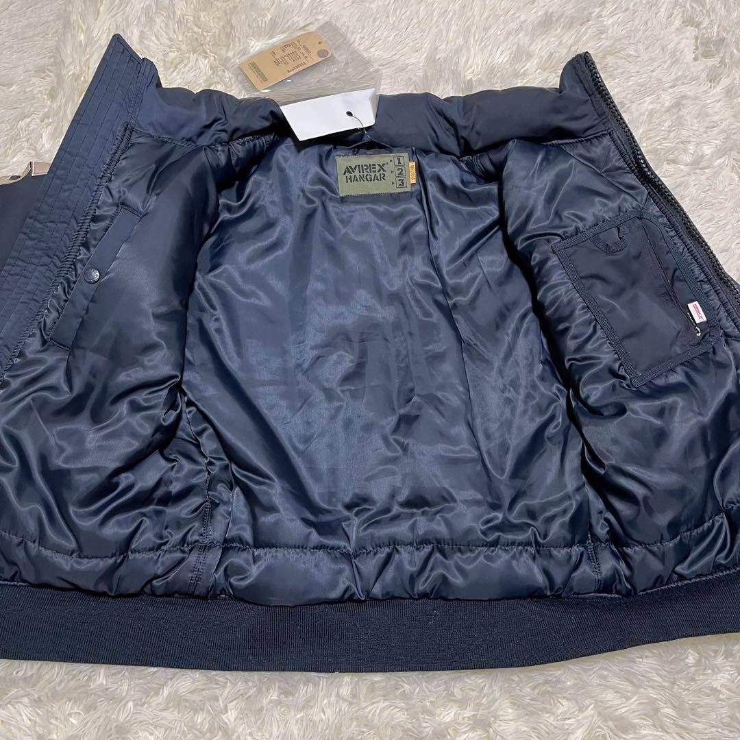 AVIREX トップガン MA-1 フライトジャケット 2way ネイビー M