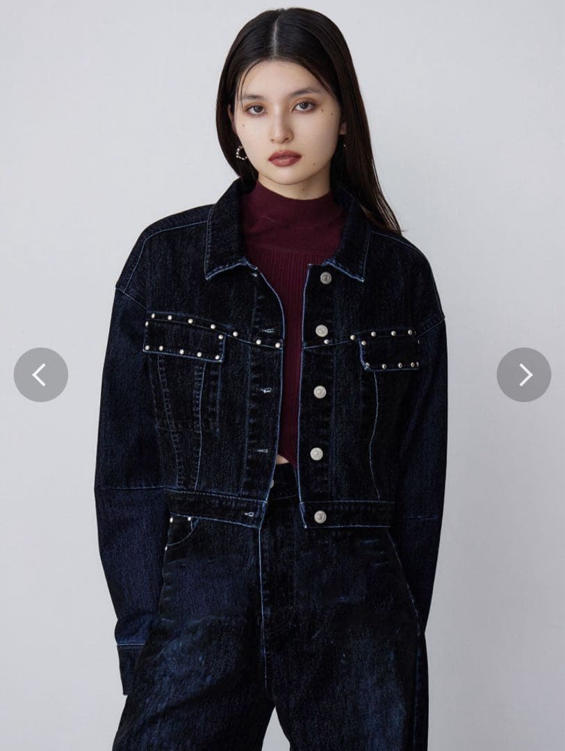 MURUA フロッキーデニムジャケット　2025 今週限定1000円オフ