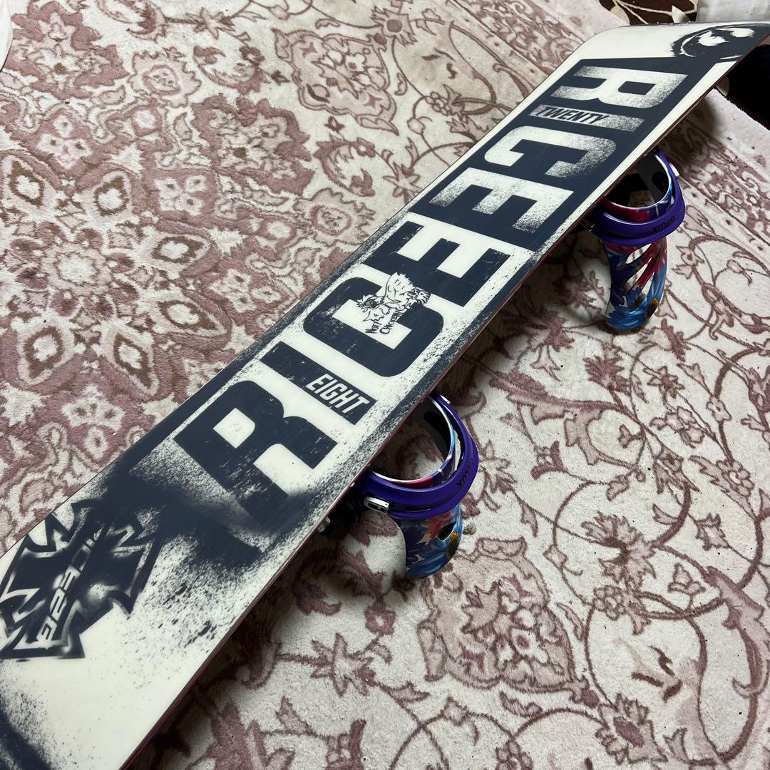 美品 RICE28 142cm グラトリ バイン付スノーボードセット レディース