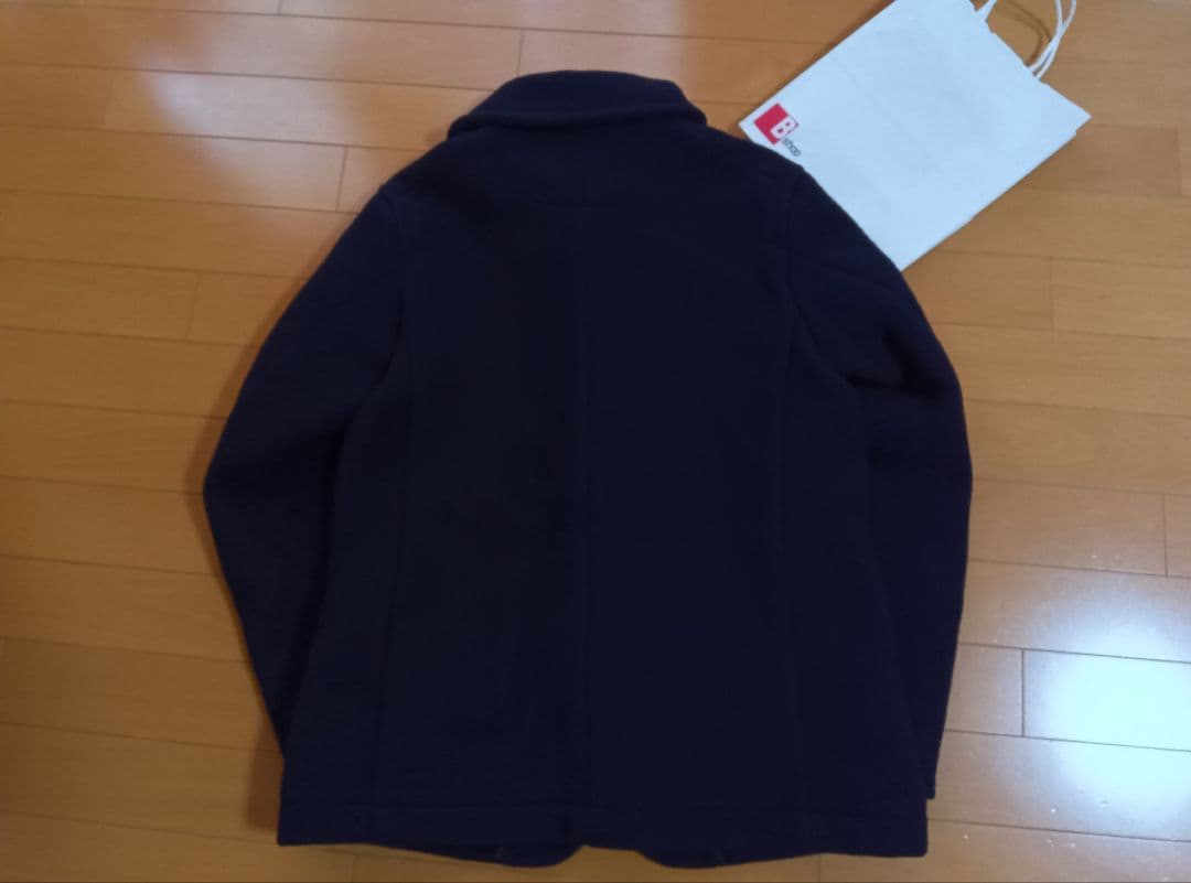 M*o様 DANTONダントンウールモッサジャケットコート紺ネイビー38