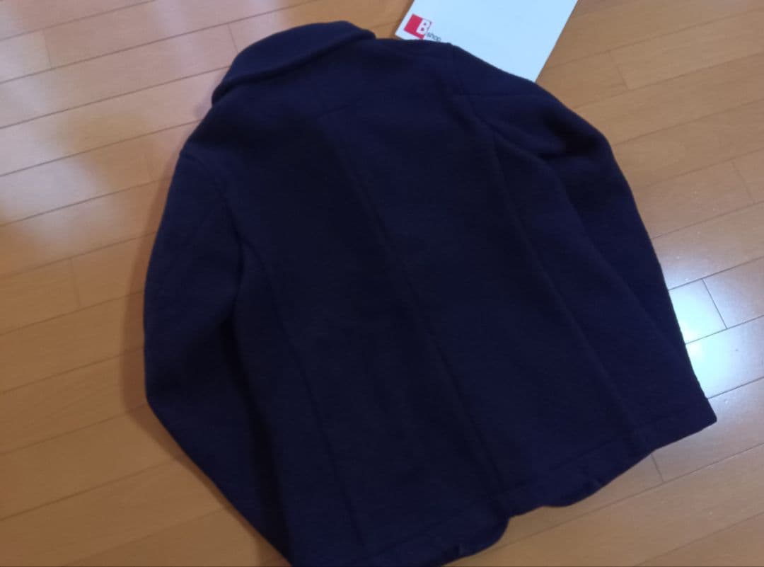 M*o様 DANTONダントンウールモッサジャケットコート紺ネイビー38