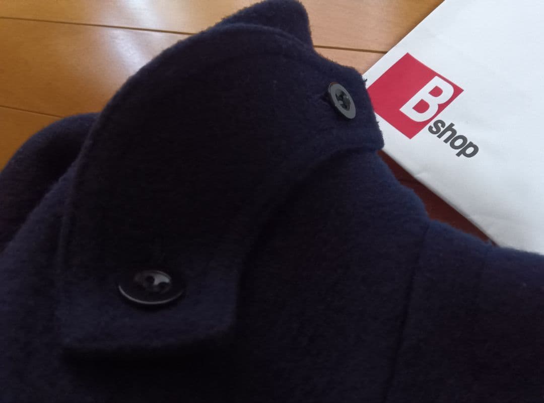 M*o様 DANTONダントンウールモッサジャケットコート紺ネイビー38