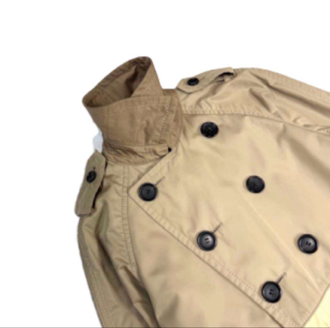 93 トリコ コムデギャルソン トレンチコート バイカラー チェック