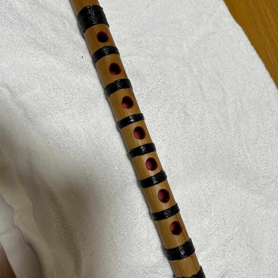 篠笛四本調子古典調お囃子用（篠竹35年乾燥させたもの）