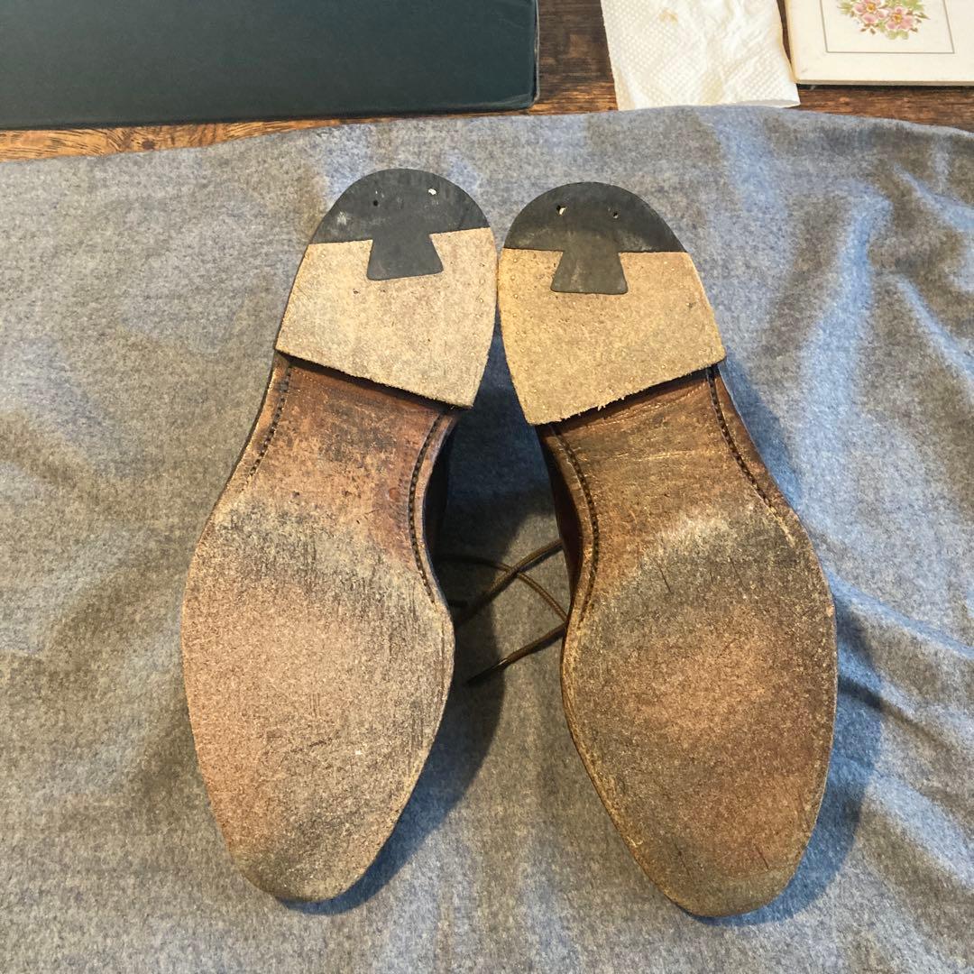 オールデンコードバンダークブラウン レザー ドレスシューズ