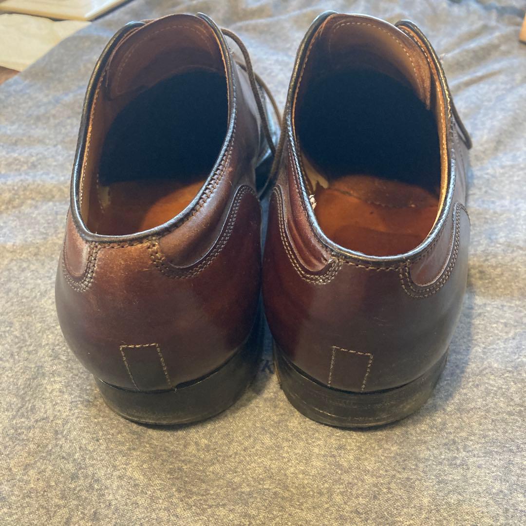 オールデンコードバンダークブラウン レザー ドレスシューズ