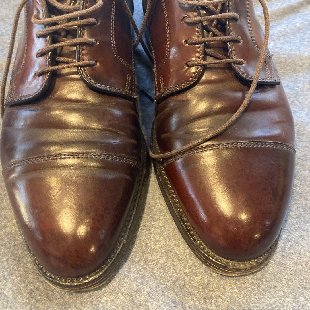 オールデンコードバンダークブラウン レザー ドレスシューズ