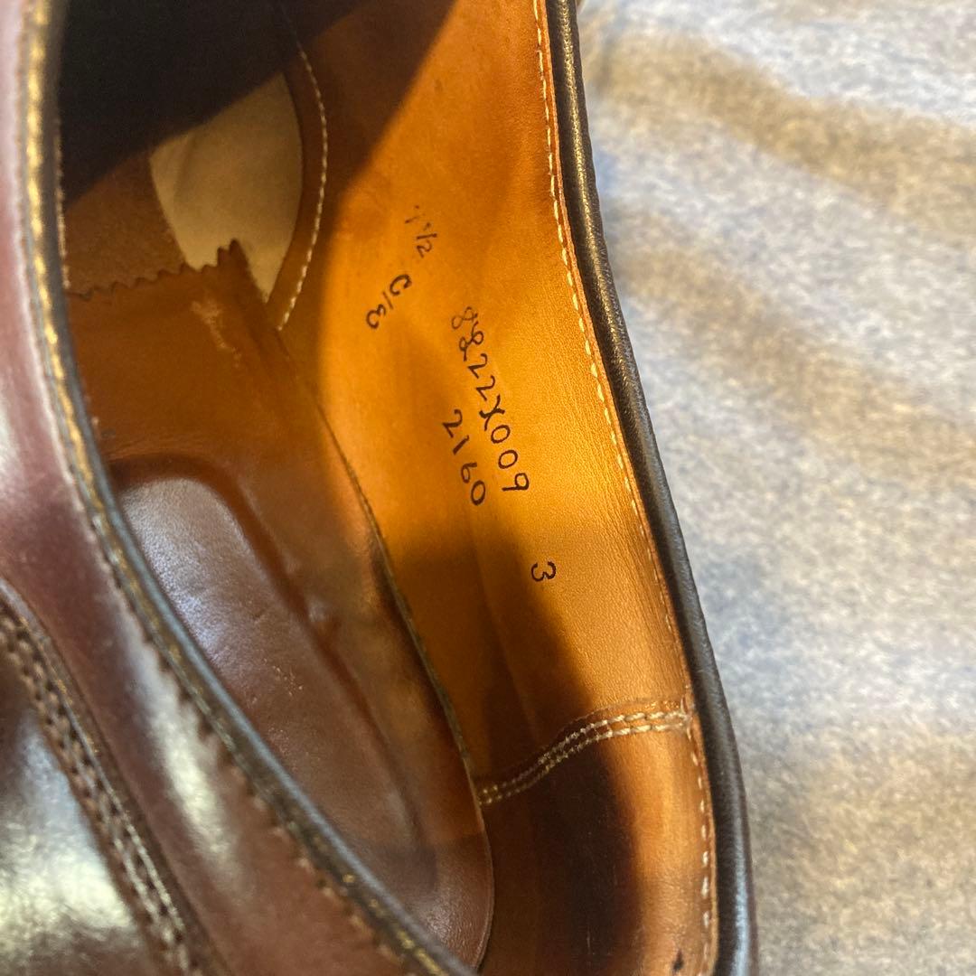 オールデンコードバンダークブラウン レザー ドレスシューズ