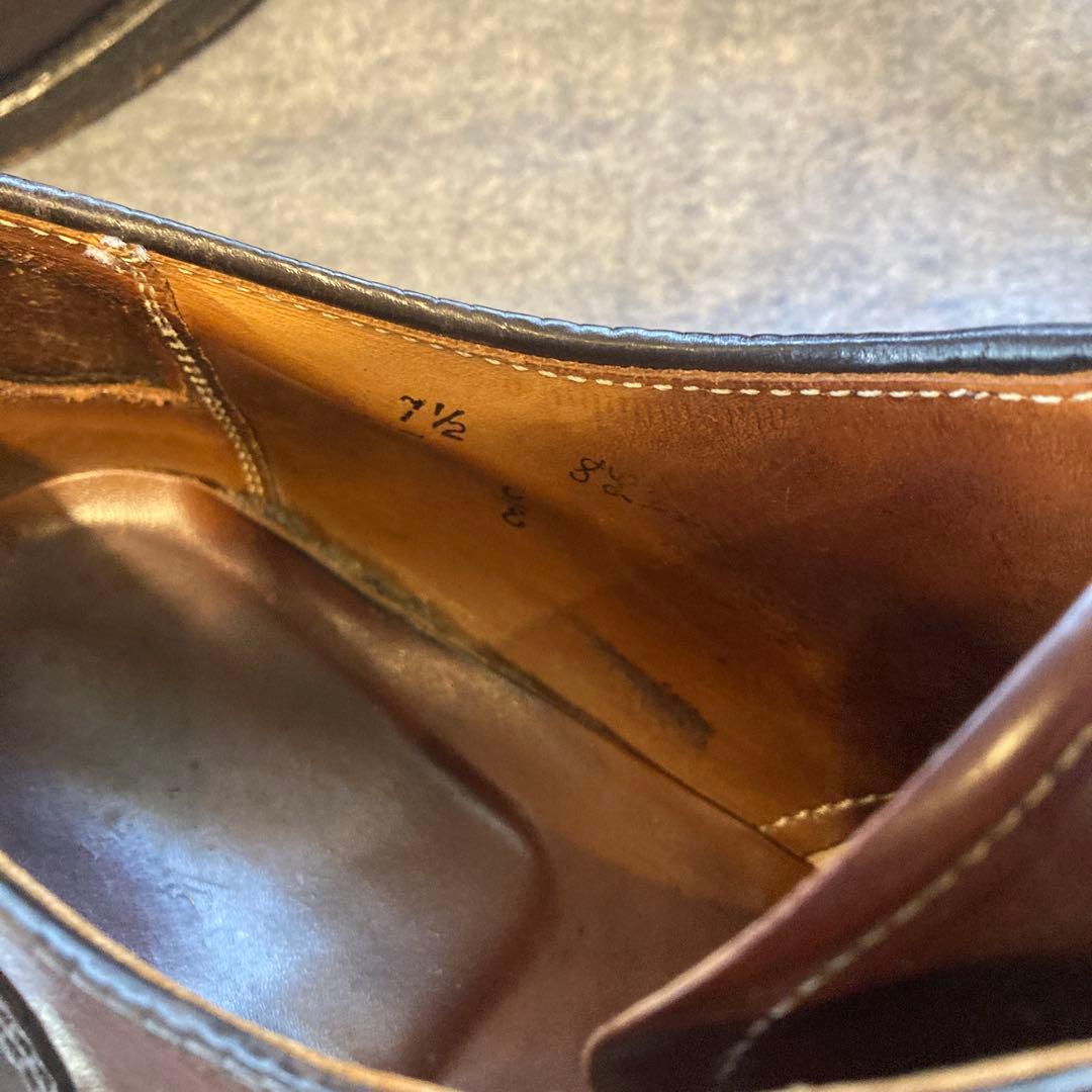 オールデンコードバンダークブラウン レザー ドレスシューズ