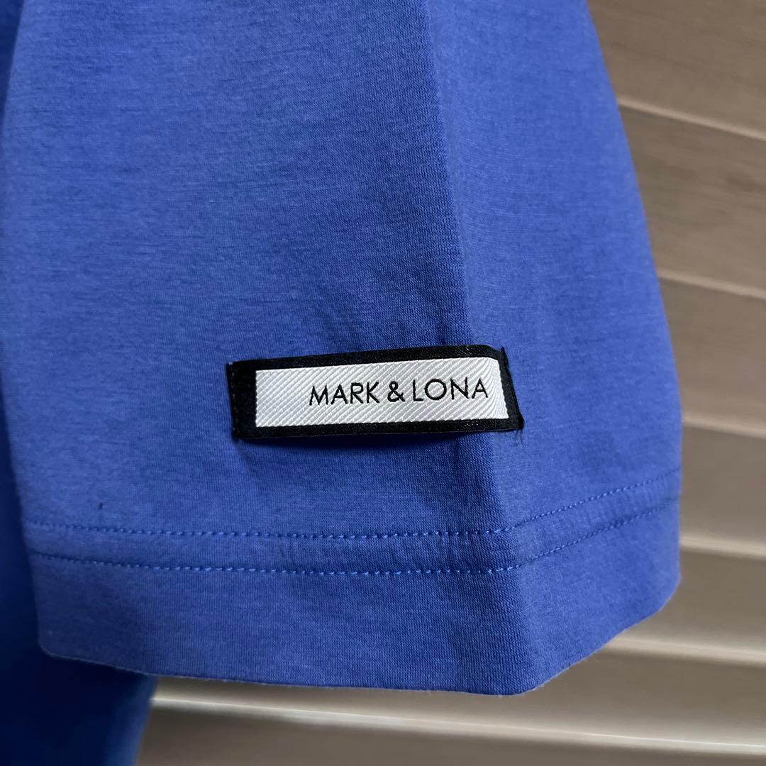 MARK &LONA モックネックシャツ　ブルー