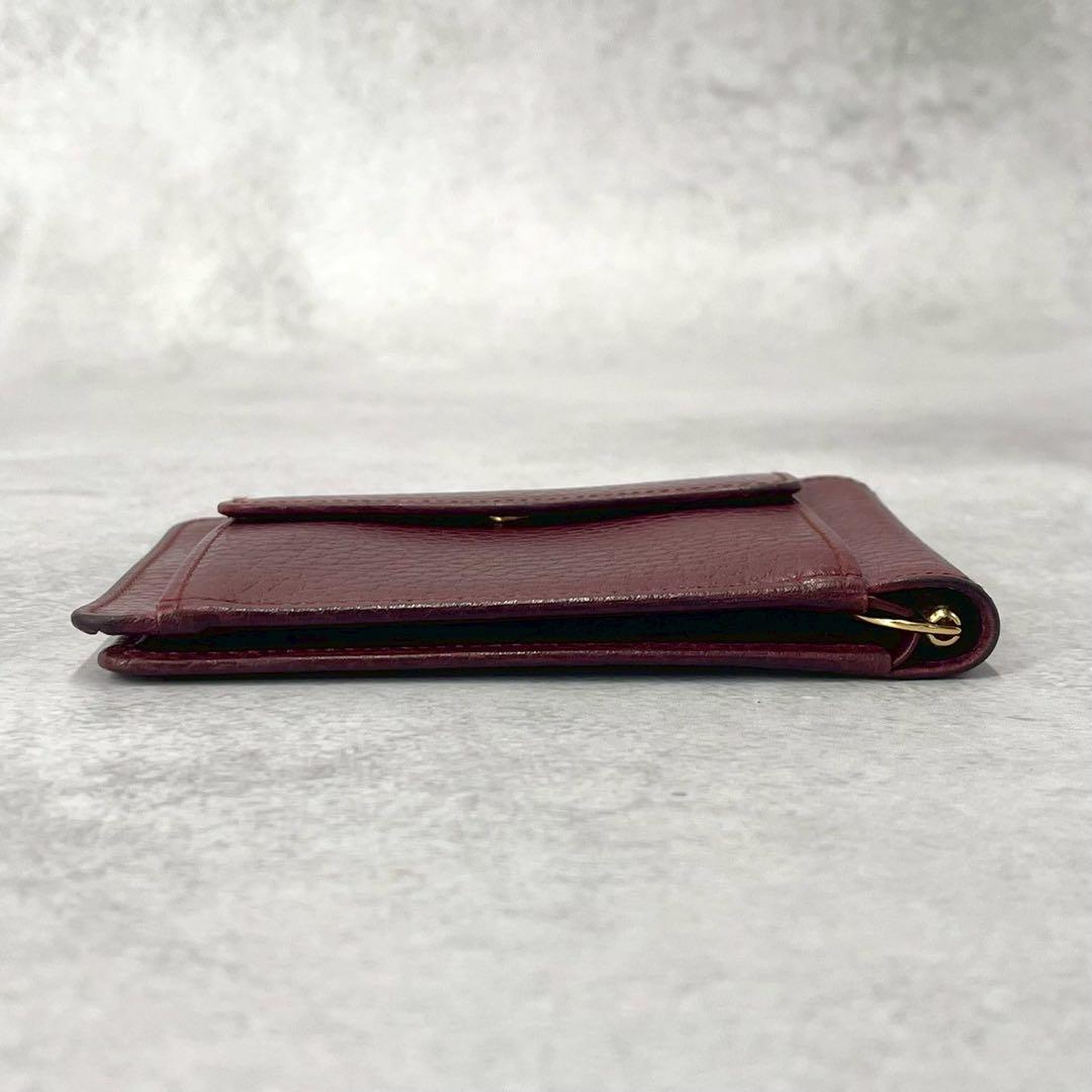 【極美品】カルティエ　マネークリップ　フラグメントケース　小銭入れ付　レザー
