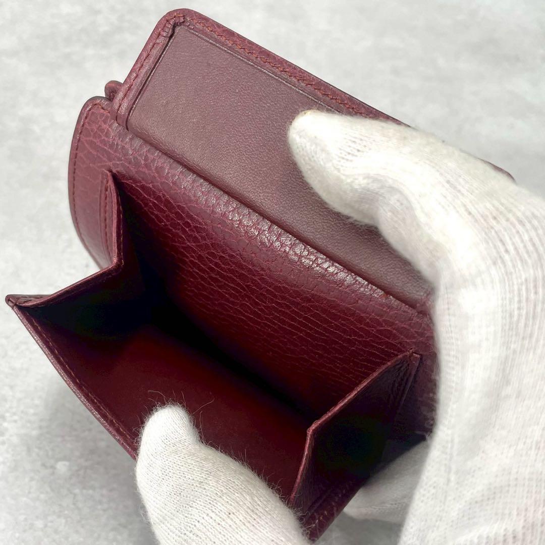 【極美品】カルティエ　マネークリップ　フラグメントケース　小銭入れ付　レザー