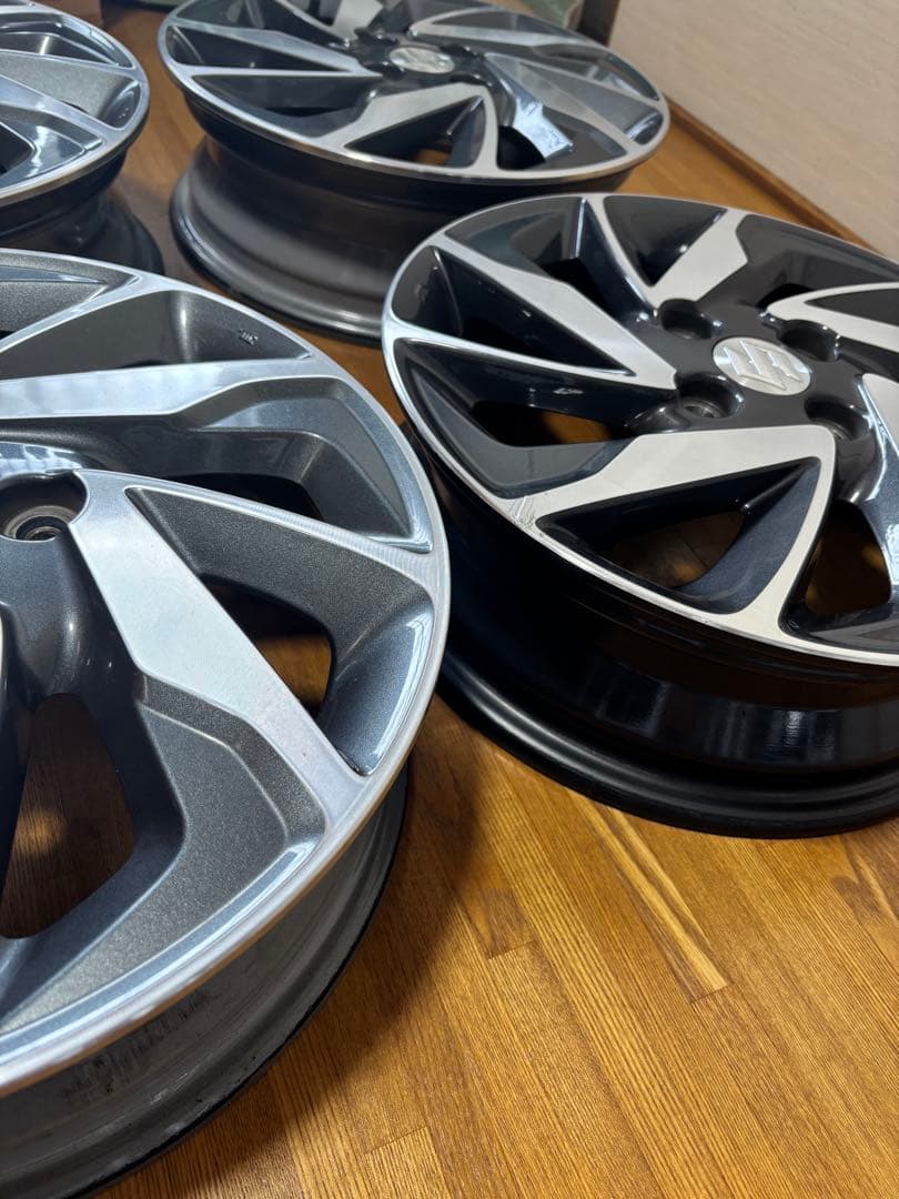 【SUZUKI純正】15インチ ホイール 4本セット　室内保管品