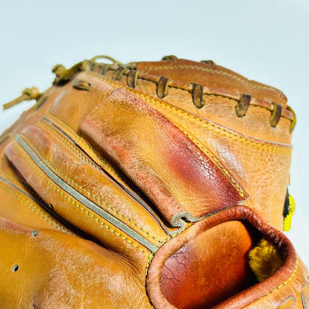 【型超良好】MizunoPro 硬式用 キャッチャーミット オレンジ