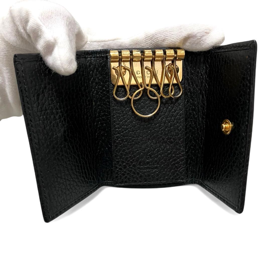 美品‼️GUCCI グッチ 6連キーケースGGマーモント
