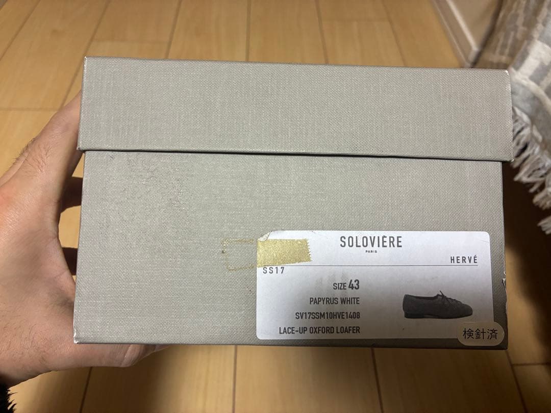 未使用　SOLOVIERE ソロヴィエール　レザーシューズ