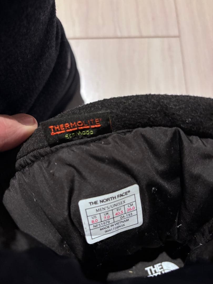 the north facb ヌプシブーティー ウール V ショート　26cm