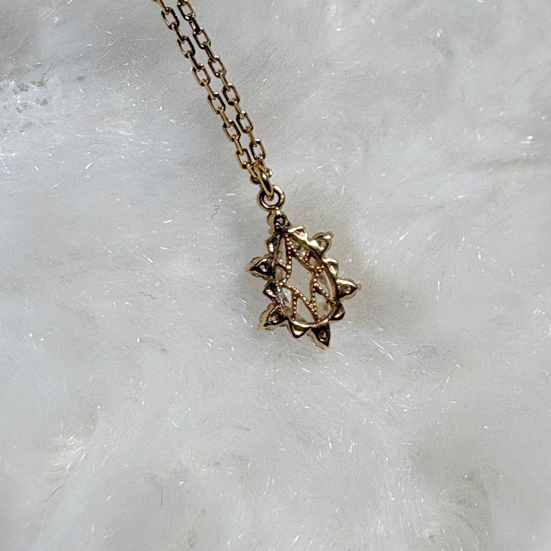 な*ん様 ノジェス ホワイトトパーズ K10ネックレス