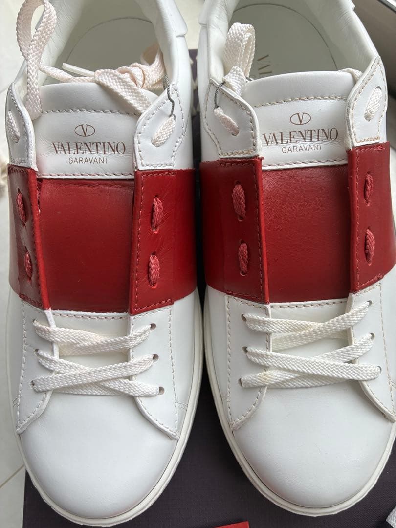 VALENTINO ホワイト/レッド スニーカー