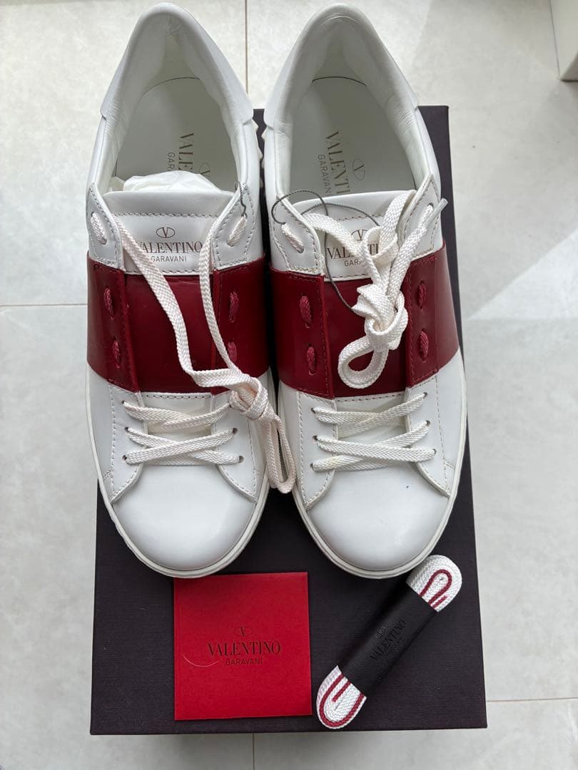 VALENTINO ホワイト/レッド スニーカー