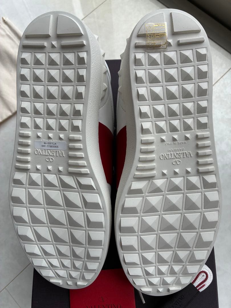 VALENTINO ホワイト/レッド スニーカー