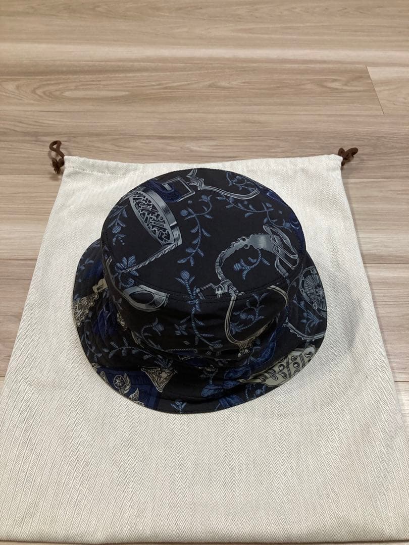 エルメス シルク ハット ネイビー 59 新品 未使用
