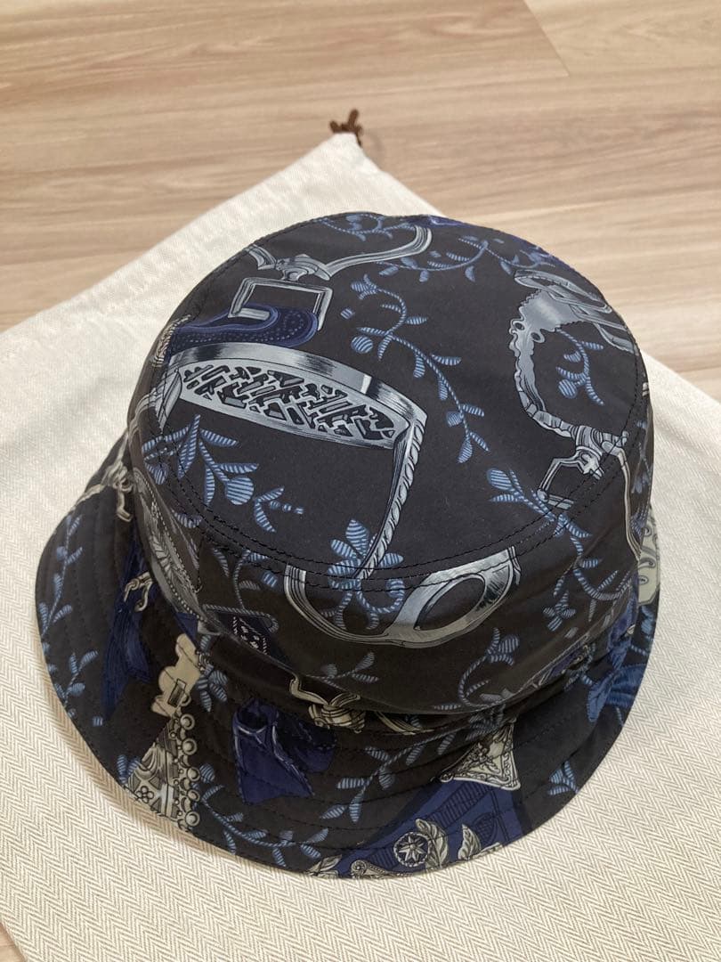 エルメス シルク ハット ネイビー 59 新品 未使用